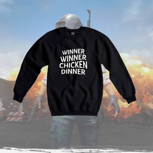 B.SWEATER WINNER WINNER CHICKEN DINNER SIZE M - XXXL