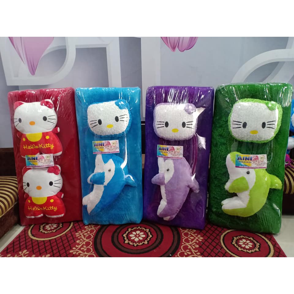 kasur karakter bulu bonus boneka 120x180 merk aini
