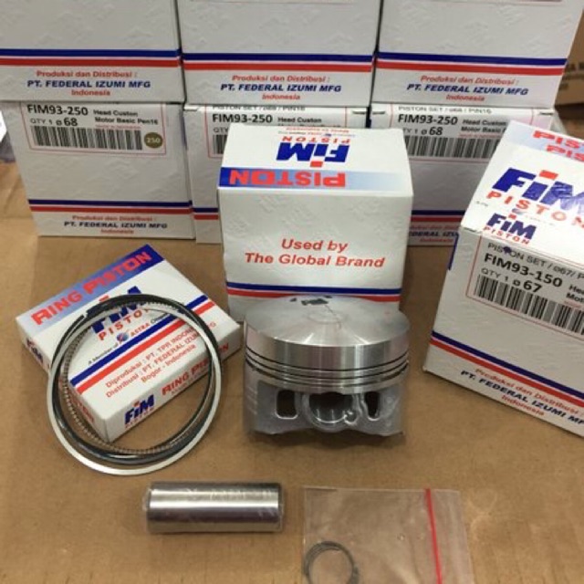 Piston fim pin 16 satria fu mentah 65 65.5 66 66.5 67 67.5 68 mm