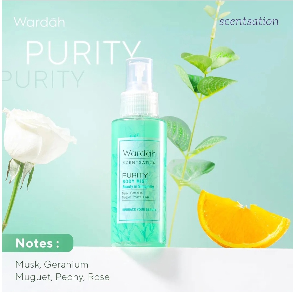 ❤️ MEMEY ❤️ WARDAH Parfum Scentsation Eau De Toilette 30ml / Body Mist 100ml