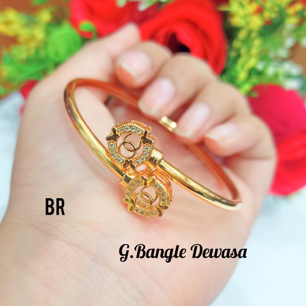 Gelang Bangle Dewasa berbagai motif dan model menarik permata zicon kualitas terbaik