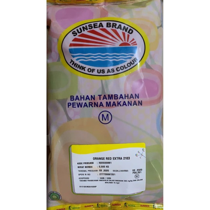 PEWARNA MAKANAN ROHA ORANGE RED EXTRA 2103