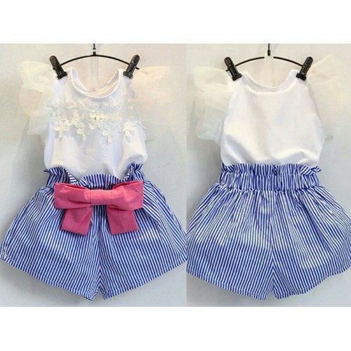 

Butterfly Tutu White Blue Set (ABC-05)