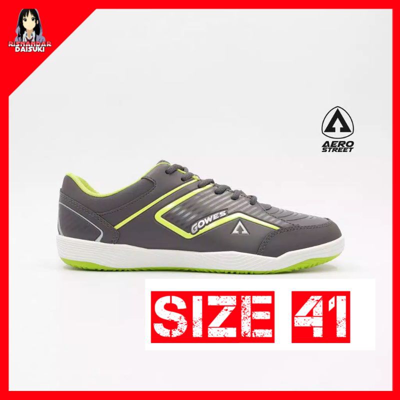 [PROMO] Aerostreet 41 Gowes Abu Neon - Sepatu Sneakers Casual Sport Sekolah Pria Wanita Aero Street