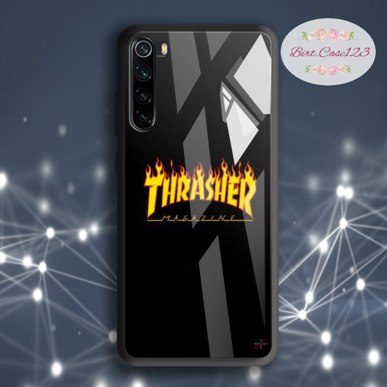 back case glass Trasher Oppo A3s A1k A5 A9 2020 A7 F9 A5s A31 A52 A53 A92 A37 A57 A59 A71 A83 BC4068