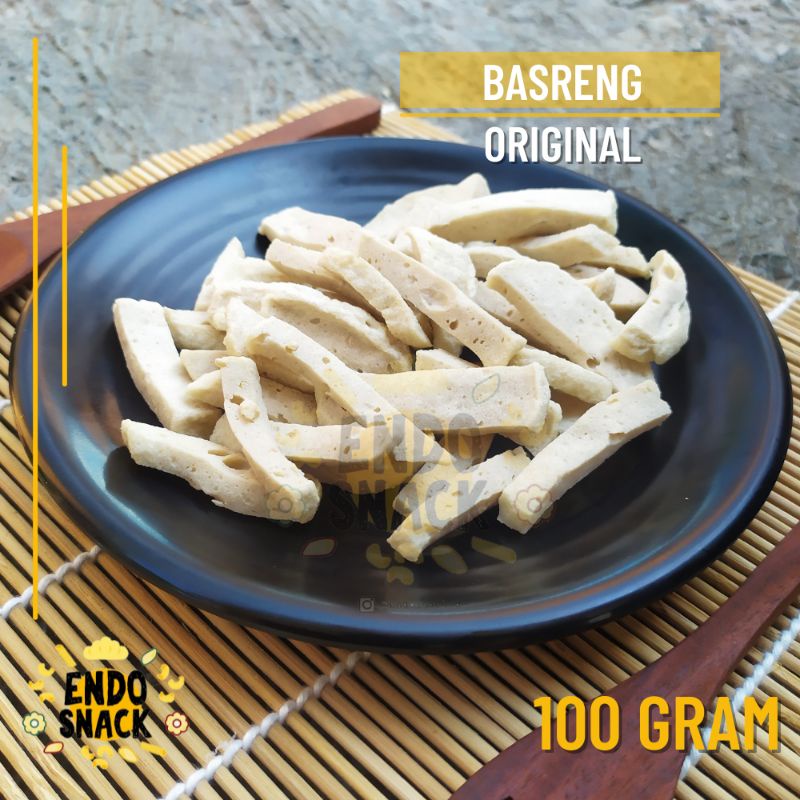 100 Gr Basreng Bandung Baso Goreng Pedas Daun Jeruk Kemasan