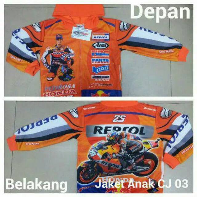 Jaket anak motor Gp