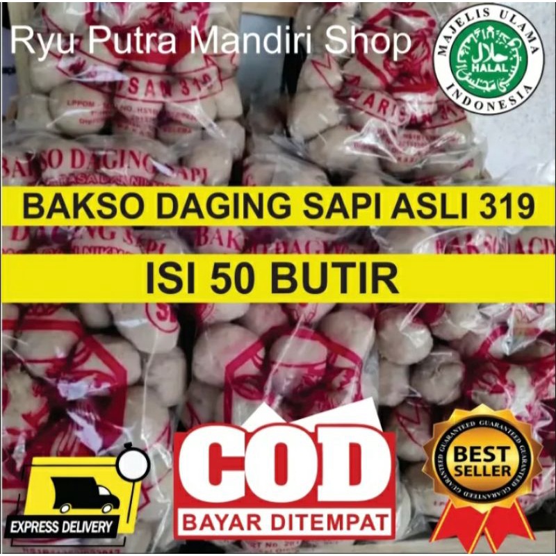 Bakso Sapi SB-AB Isi 50 Butir/ Daging Sapi Asli - Sertifikasi Halal MUI