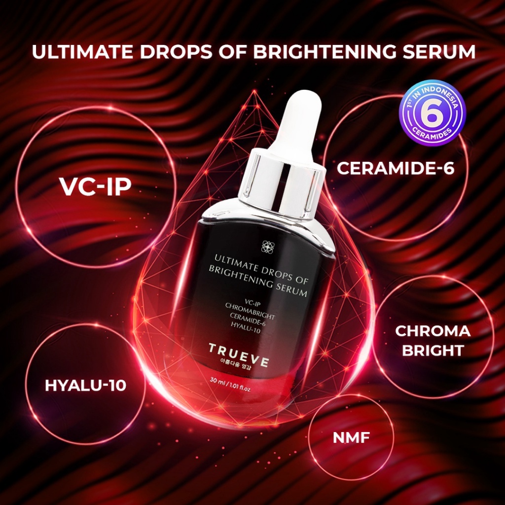 [ FREE GIFT ] TRUEVE Ultimate Drops of Brightening Serum wajah Moisturizing