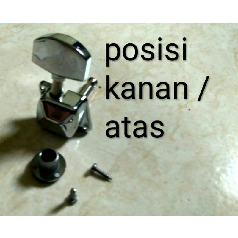 Drayer fender Gitar Akustik elektrik derat Atas Chroom Puteran Gitar akustik