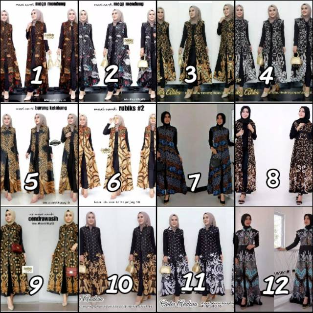 Kardigan Outer  long cardi batik  standar jumbo  new 