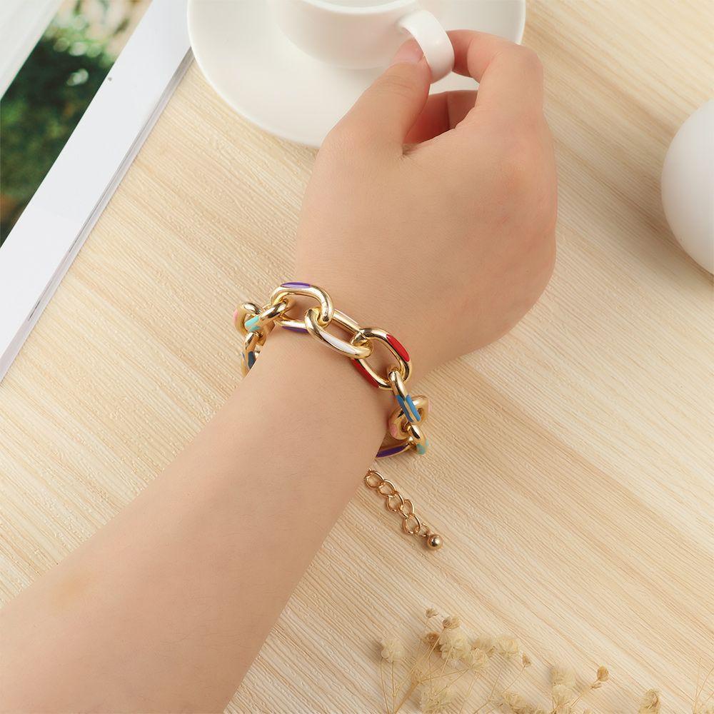 Lily Bracelets Fashion Gelang Pasangan Gotik Warna-Warni