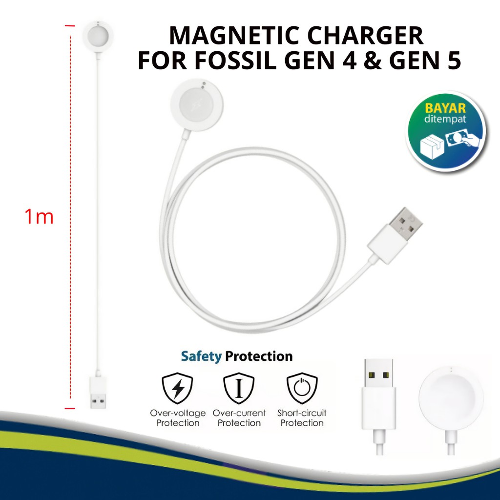 Charger untuk Jam Tangan Fosil Gen 4 Gen 5