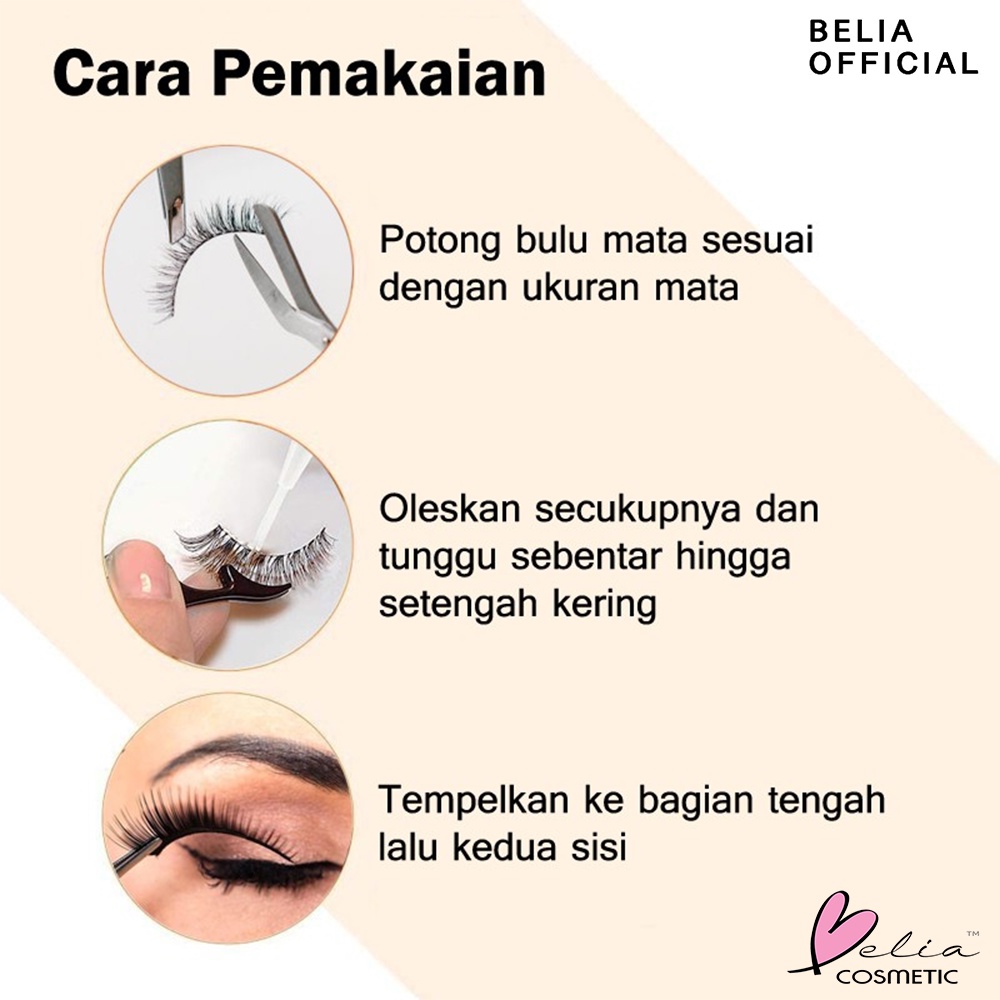 ❤ BELIA ❤ BRASOV Lem Bulu Mata Palsu 8 ML | Perekat Bulu Mata Palsu | Lem | BPOM