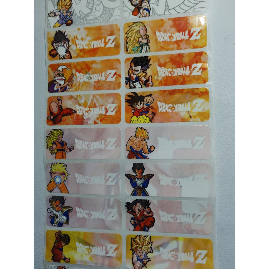 

Dragon Ball Label nama sticker label name waterproof