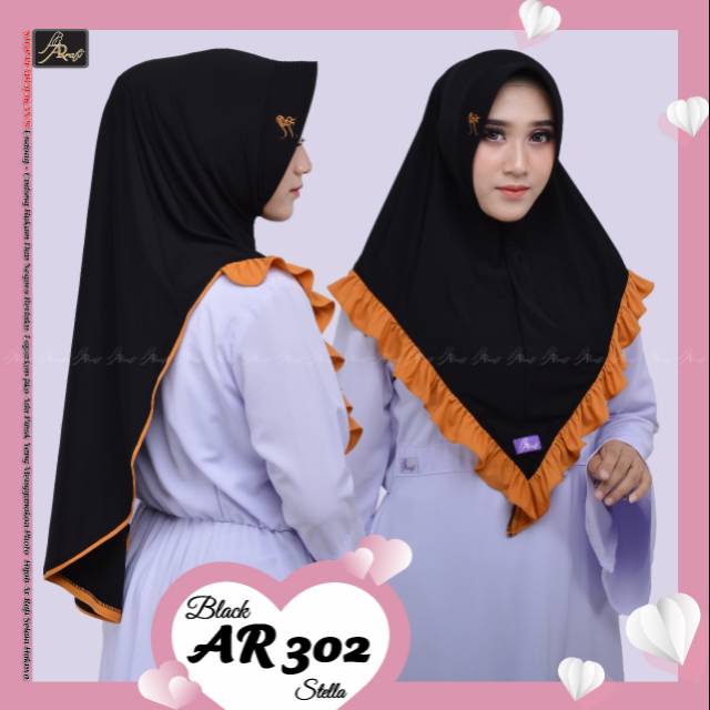 Hijab Ar Rafi AR 302 | AR 302 | hijab ori Ar Rafi