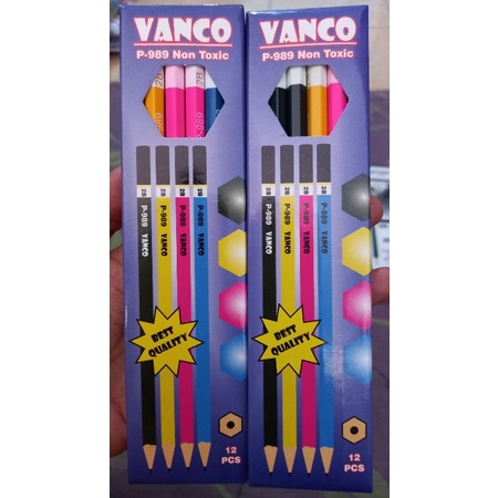

(80gr) 1pak pensil serut kayu 2b Vanco polos