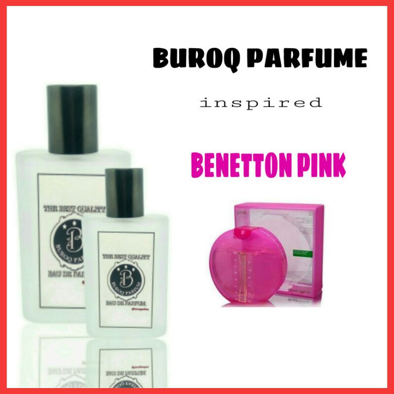 PARFUM WANITA WANGI TAHAN LAMA BENETON PINK AROMA BUAH BUNGA KALEM -inspired