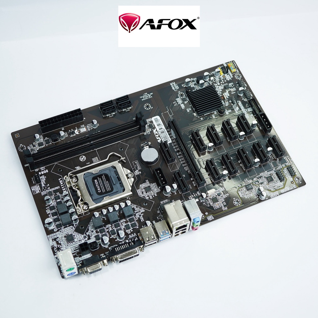 MOTHERBOARD MINING AFOX B250 BTC 12 SLOT PCIE B250-BTC-12P LGA1151