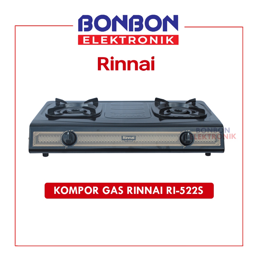 RINNAI Kompor Gas 2 Tungku RI-522S / RI 522S