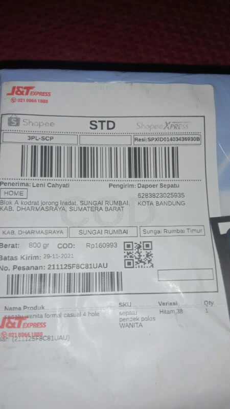 Sepatu Wanita Formal Casual 4 Hole