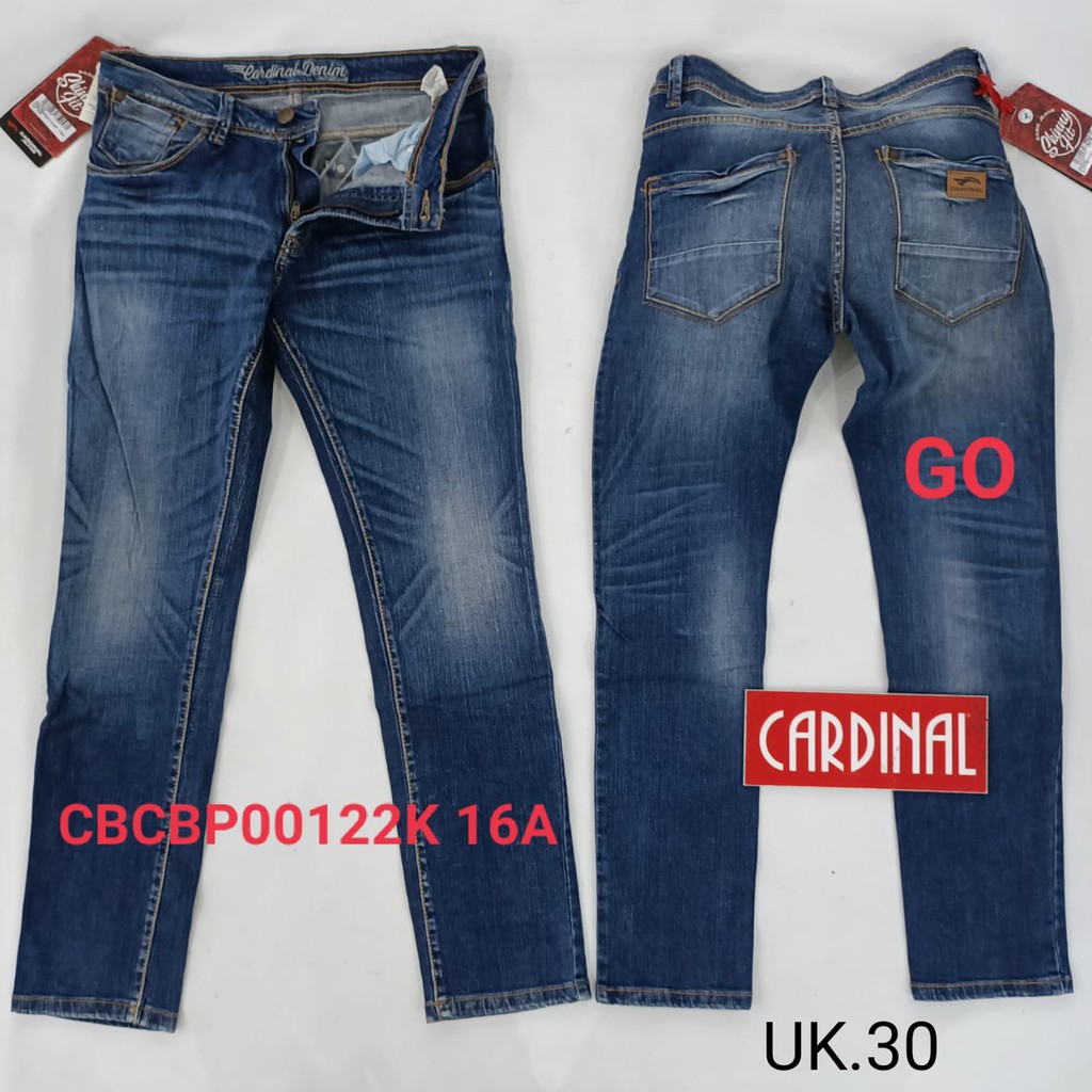 gof 30 CARDINAL CBCBP Celana Panjang Jeans Pria Pencil Stretch Slimfit Super Skinny Sobek Bermuda