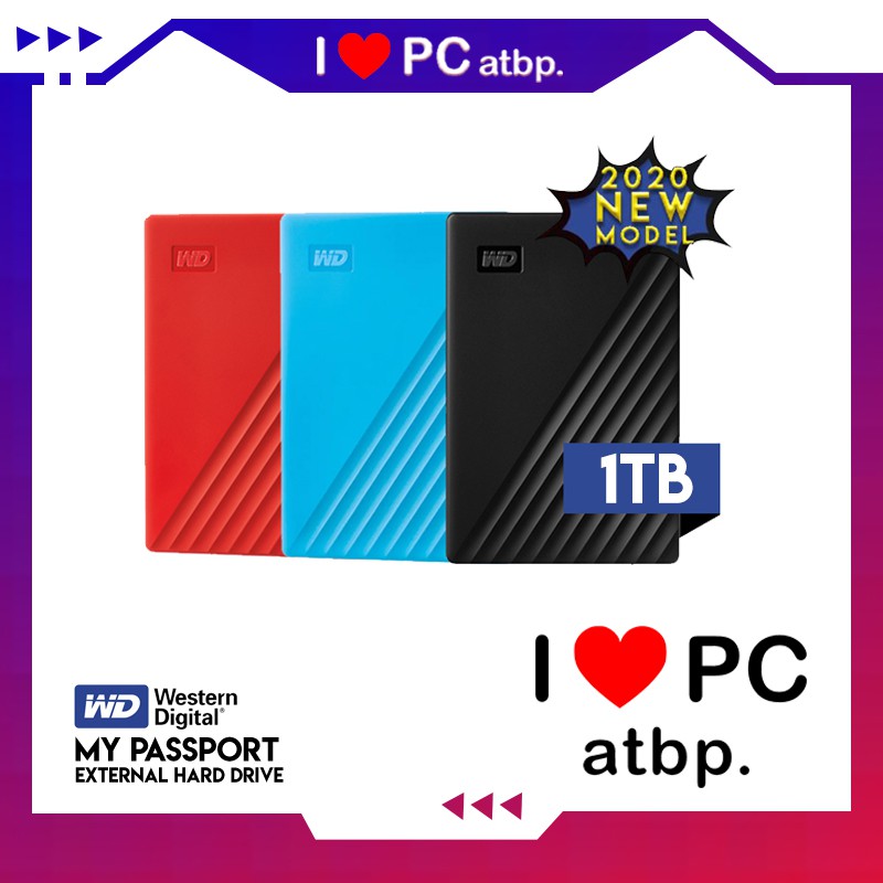 Jual Wd My Passport 1tb Portable External Hard Drive Shopee Indonesia