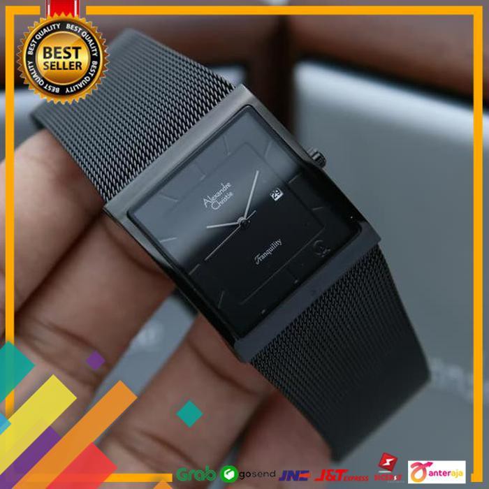 DEAL.. JAM TANGAN WANITA ALEXANDRE CHRISTIE AC 8333 FULL BLACK. ORIGINAL ..TERMURAH