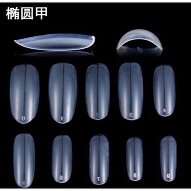 500pcs LONG OVAL fake nail kuku palsu oval / fake nail nails kupal nail extension nailart