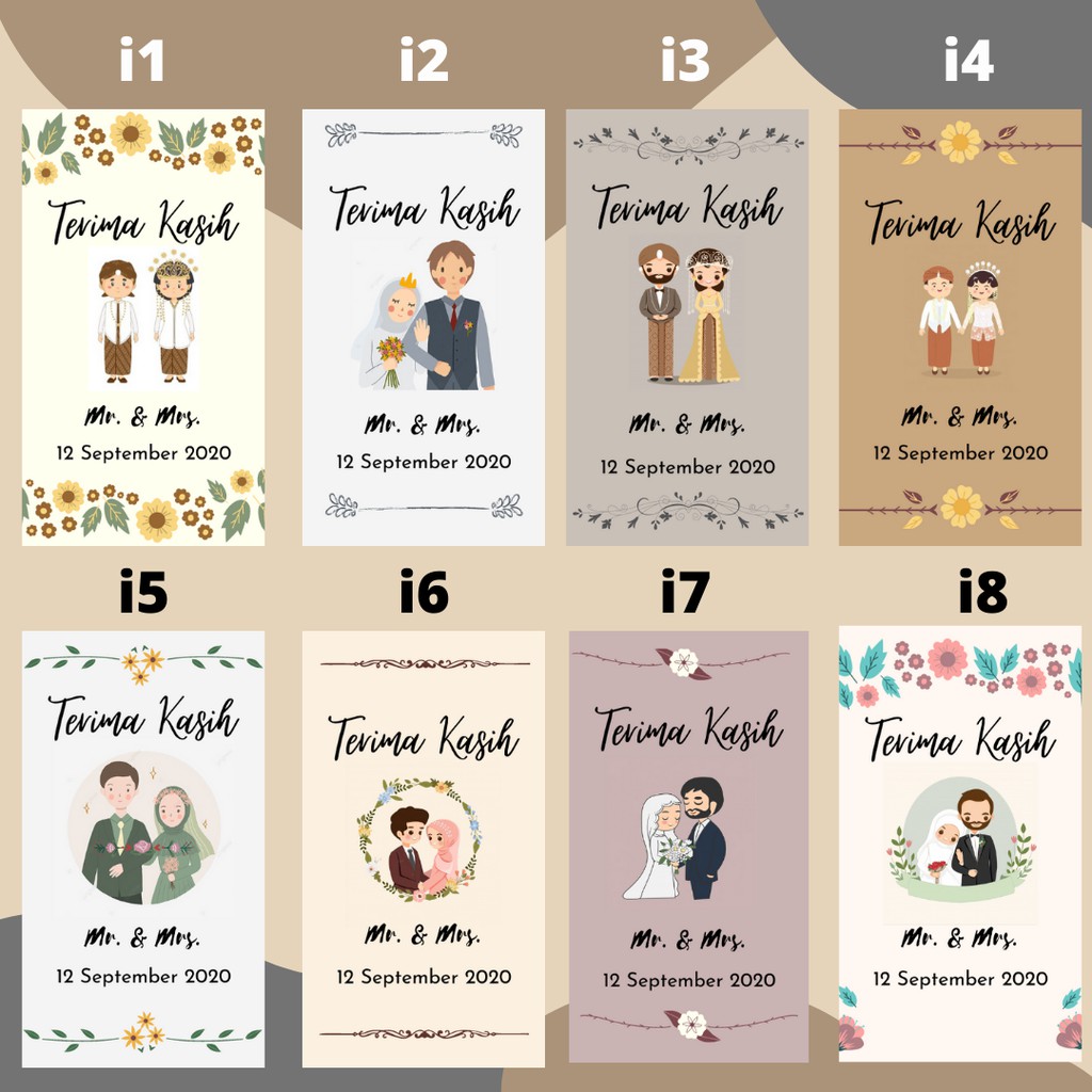 [STICKER UCAPAN TERIMA KASIH SOUVENIR] Ucapan Terima Kasih Souvenir Pernikahan