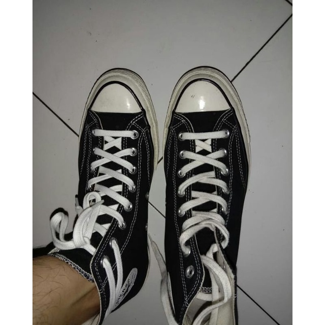 Tali Sepatu Converse Putih Panjang 70's Klasik