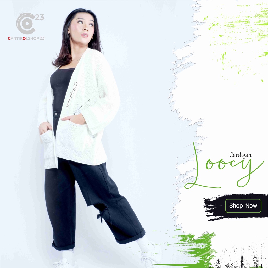 Cardigan Rajut Wanita Loocy Premium [ TEBAL ]