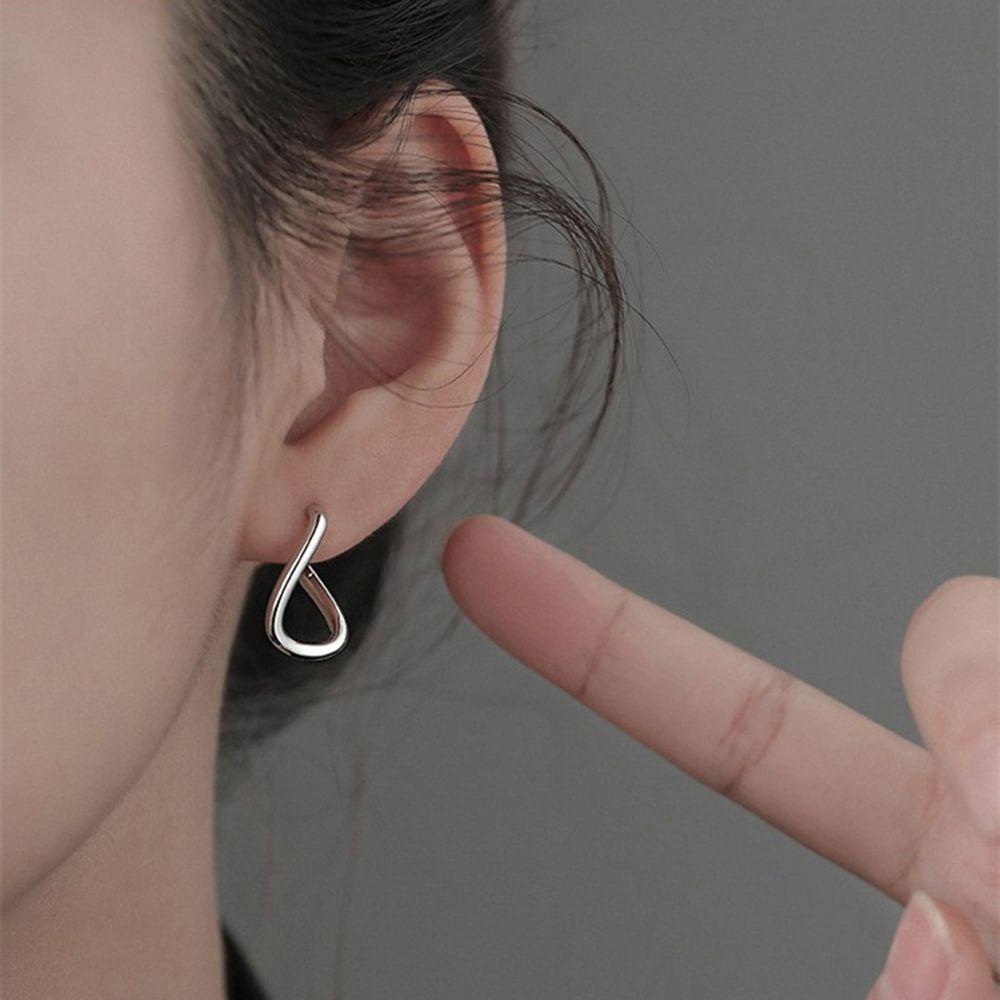 Lily Anting Hoop Polos Fashion Wanita Gadis Indah Goth Ear Studs