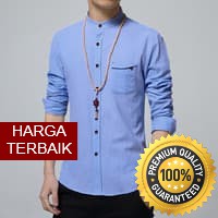 BAJU KOKO BIRU MUDA LENGAN PANJANG PRIA / BAJU KOKO PRIA LENGAN PANJANG [koko zyan softblue OT]