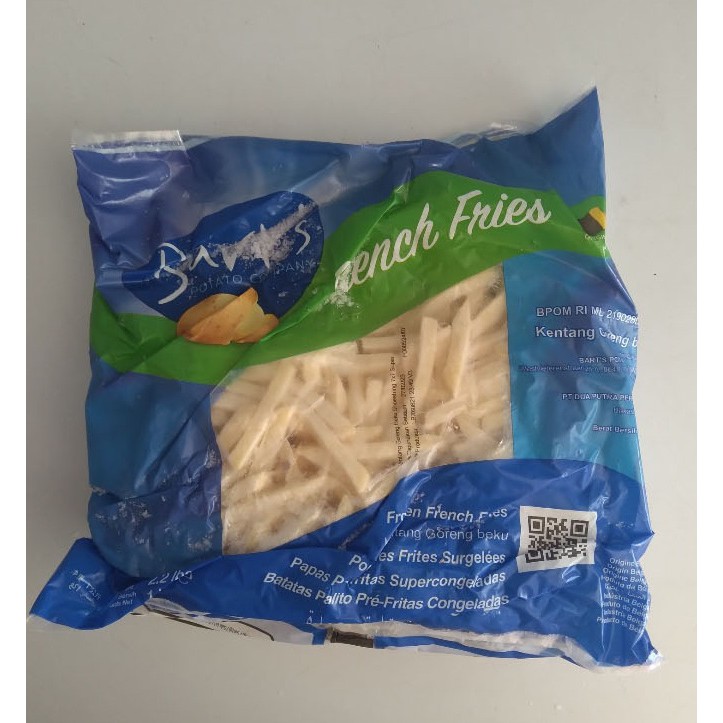 KENTANG BART 1KG SHOESTRING GORENG FRENCH FRIES CRINKLE CUT KENTANG BEKU FROZEN FOOD TANGERANG BOGOR