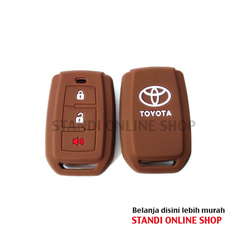 Kondom Kunci Silikon Remote Toyota All New Avanza Coklat