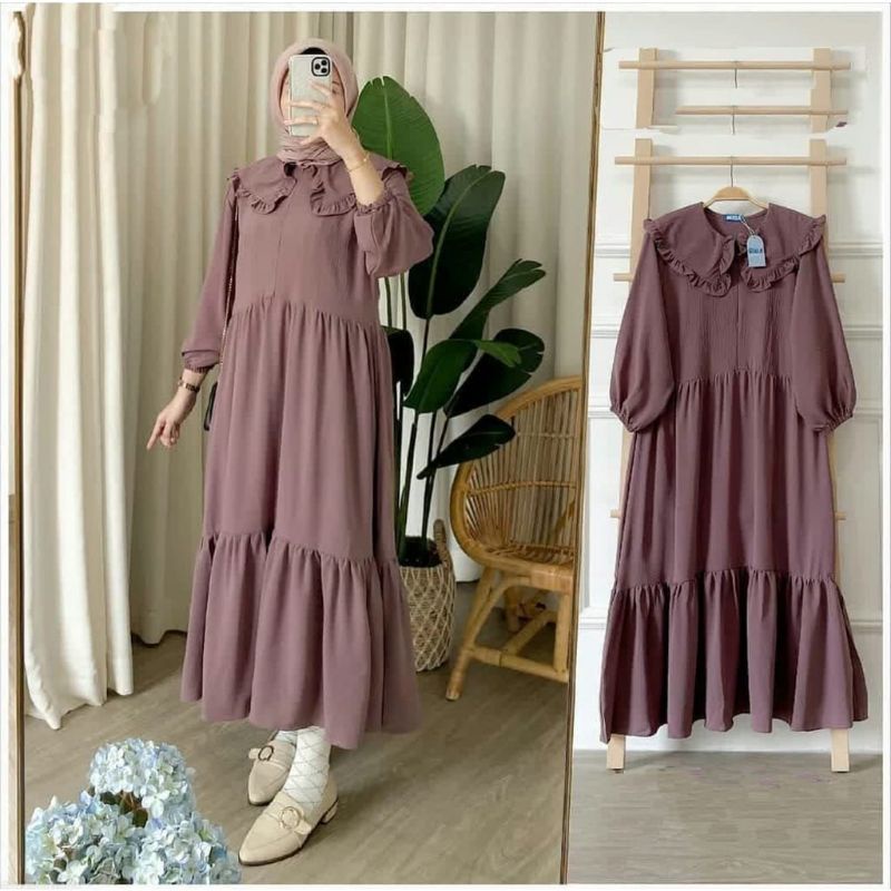 MIDI DRESS RESLETING UMPAK 2 LD BUSUI 110CM