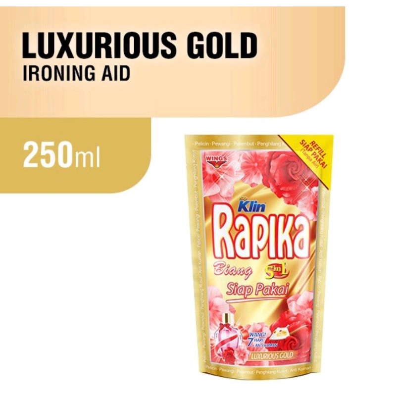 Rapika Pelicin Pakaian Biang 5 In 1 Luxurious Gold 250 mL