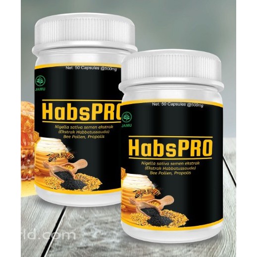 Obat Herbal Habspro Habbatussauda Propolis / Jinten Hitam - Suplemen Habs Pro