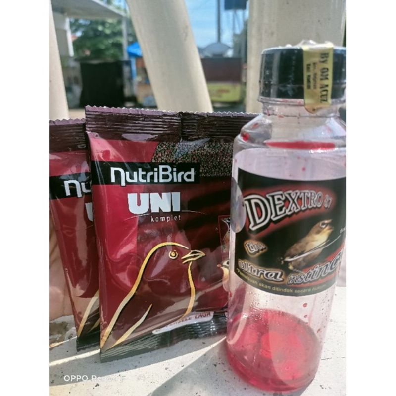 paket nutribird saset dan dextro 87 pleci gacor