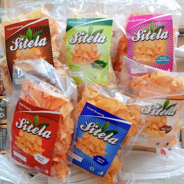 

KERIPIK SINGKONG SITELA 225GR RASA PEDAS ASIN ORIGINAL / KRIPIK SITELA