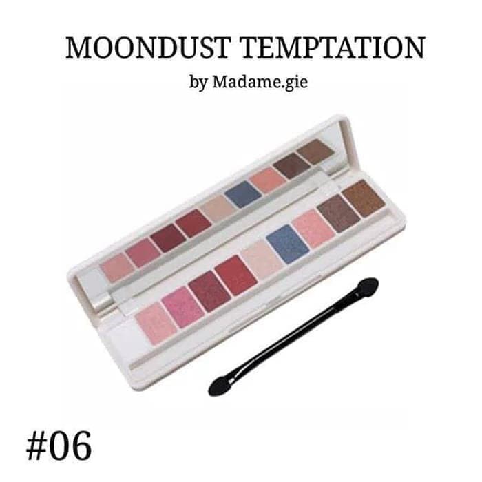 MADAME GIE EYE ILLUSION MOONDUST TEMPTATION EYESHADOW 10 WARNA