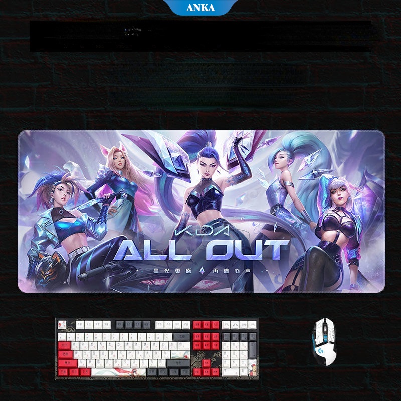 Mouse Pad Gaming Desain League Of Legends Ukuran Besar