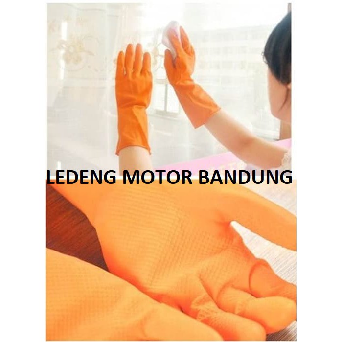 Sarung Tangan Karet Latex Glove Mencuci Bersih Berkebun Cuci Piring