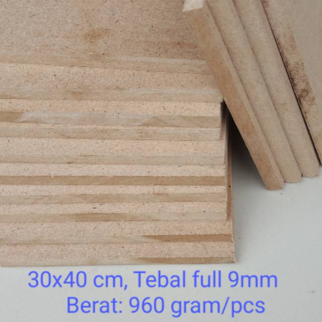  Kayu  MDF ukuran  30 cm x 40 cm tebal  9mm Shopee Indonesia