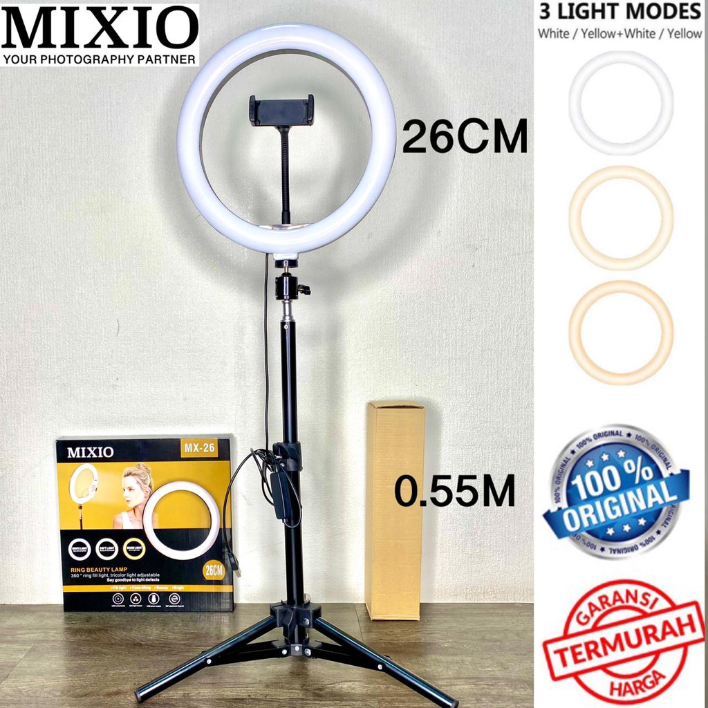 Ring Light 26cm + Light Stand Tripod 55CM Selfie Vlogger Livestreamer