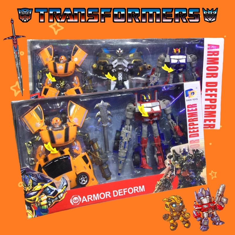 TRANSFORMERS/Optimus Prime/Bumblebee/Robot jadi mobil/mainan