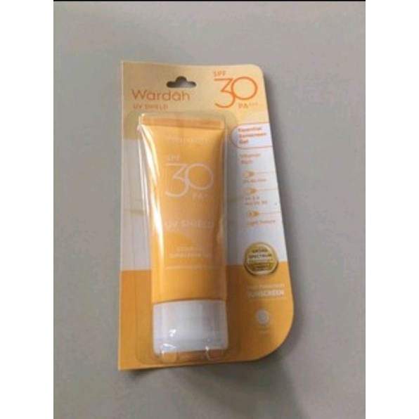 Ori Wardah Uv Shield Essential Sunscreen Gel Spf 30 Pa +++ 40 Ml 40ml Pelindung Dari Sinar Uv mataha