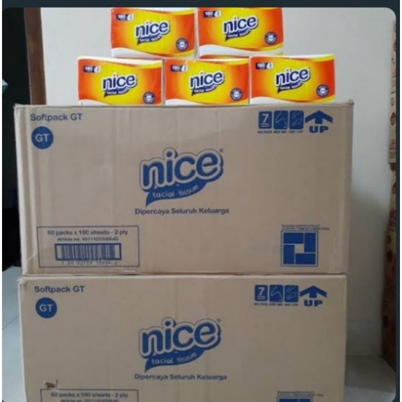 Tisu Nice 2ply 180 lembar