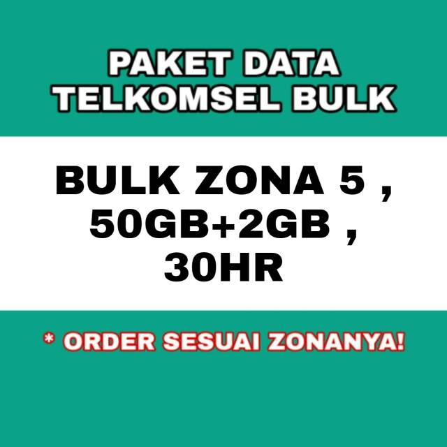 Paket data telkomsel bulk 200ribuan 50gb plus 2gb sebulan paket internet